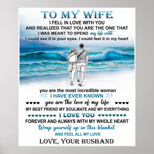 Poster À Mon Cadeau De Plage Femme, Anniversaire Femme, C (Devant)