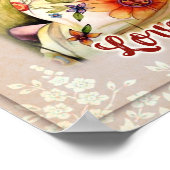 Poster À Mon Cadeau Fille, Lettre D'Amour Fille Et Maman (Coin)