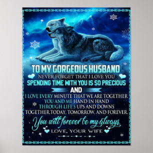 Poster À Mon Don De Loup De Mari, Cadeau D'Anniversaire D