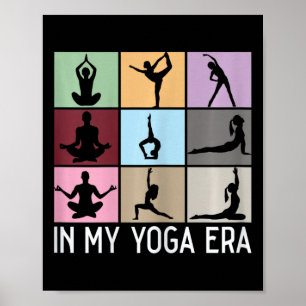Poster À mon époque de yoga drôle filles yoga yogi maman