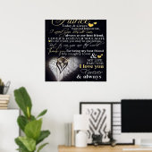 Poster À mon mari | Citations D'Amour Au Mari| (Bureau à domicile)