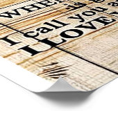 Poster À mon mari | Citations Drôle Pour Le Cadeau Du Mar (Coin)