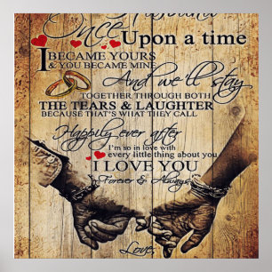 Poster À mon mari Lettre Pour Mari Décor famille