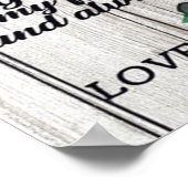 Poster À mon mari présent | Cadeau de devis mignons | (Coin)