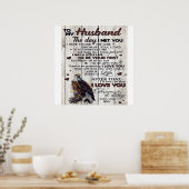 Poster À mon mari présent | Cool Nouveau cadeau maison | (Cuisine)