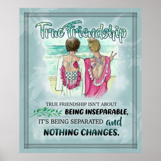 Poster À Mon Meilleur Ami Cadeau Bonne Saint Valentin (Devant)