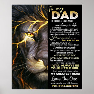 Poster À mon père citations drôles pour daddy