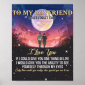 Poster À Mon Petit Ami Je T'Aime (Devant)