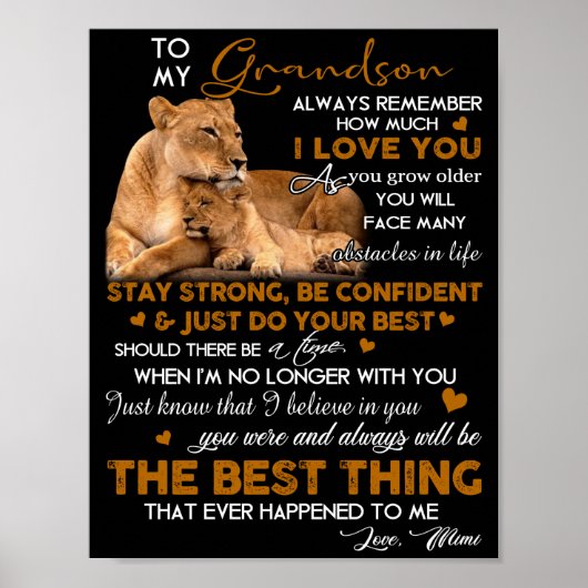 Poster À mon petit-fils (Devant)