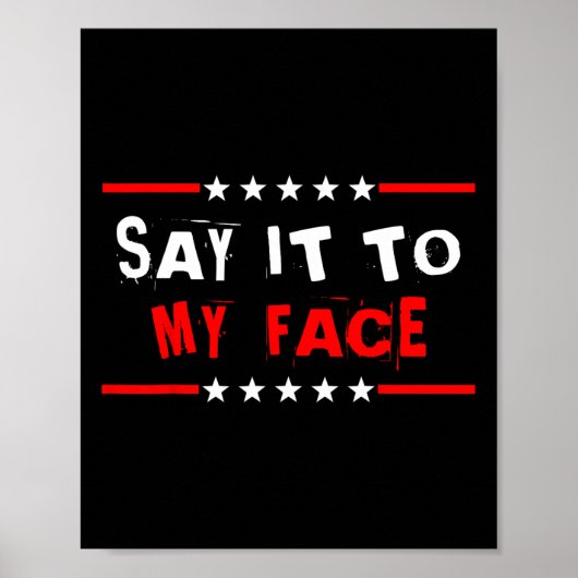 Poster À Mon Visage Kamala Harris Citation 1 (Devant)