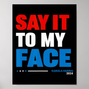 Poster A Mon Visage Kamala Harris Élection Présidentielle