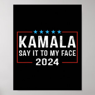 Poster À Mon Visage Kamala Harris Pour Président 2024 5