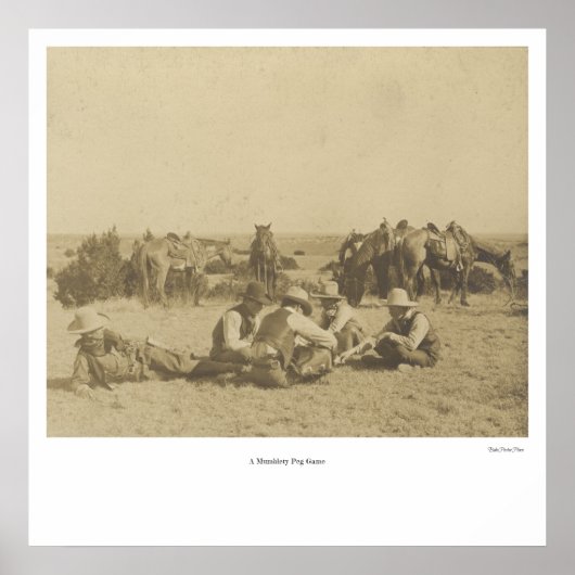 Poster "A Mumblety Peg Game" (Devant)