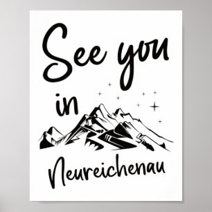 Poster À Neureichenau Allemagne Vacances Ski