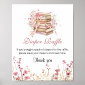 Poster A New Chapter Begin Books Diaper Raffle Sign (Devant)