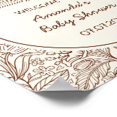 Poster A New Chapter Begins Book Baby Shower Welcome (Coin)