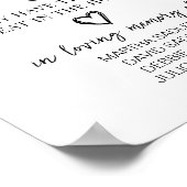 Poster À nos anges Fête des noces de mariage Favors (Coin)