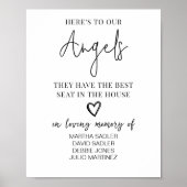 Poster À nos anges Fête des noces de mariage Favors (Devant)