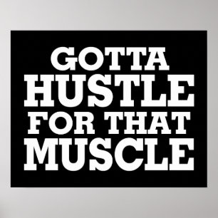 Poster A obtenu de se dépêcher pour ce blanc de muscle