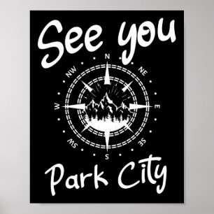 Poster À Park City Usa Vacances Ski Randonnée Comp