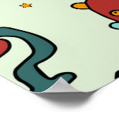 Poster A pattern of robots - aliens. illustration.  (Coin)