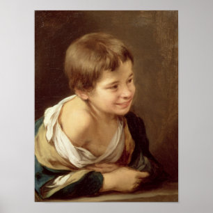 Poster A Peasant Boy Leaning on a Sill, 1670-80