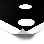 Poster à petits pois noir et blanc (Coin)