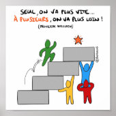 Poster "A plusieurs on va plus loin" (Devant)