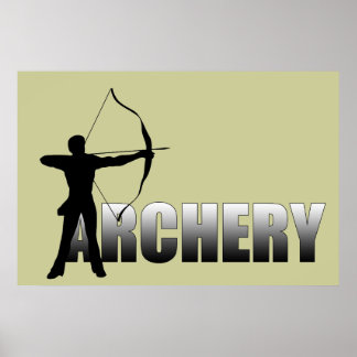Poster A pour Archer - Tir à l'arc