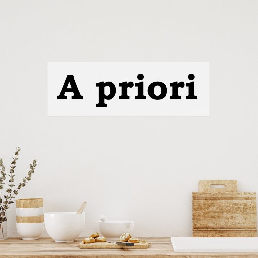 Poster A priori (Cuisine)
