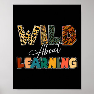 Poster À Propos Apprendre Leopard Enseignant Retour À L'É