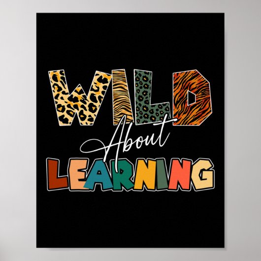 Poster À Propos Apprendre Leopard Enseignant Retour À L'É (Devant)