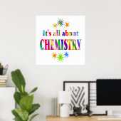 Poster À propos de la chimie (Bureau à domicile)