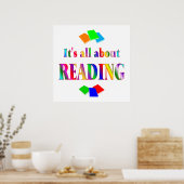 Poster A propos de la lecture (Cuisine)