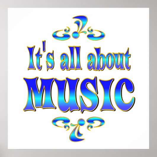 POSTER A PROPOS DE LA MUSIQUE (Devant)