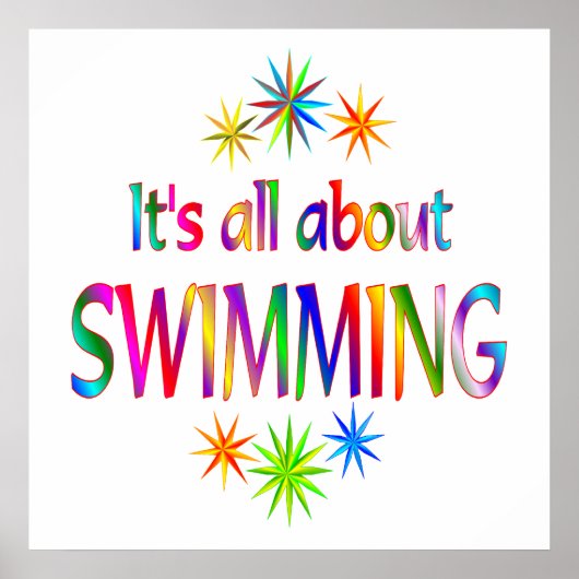 Poster A propos de la natation (Devant)