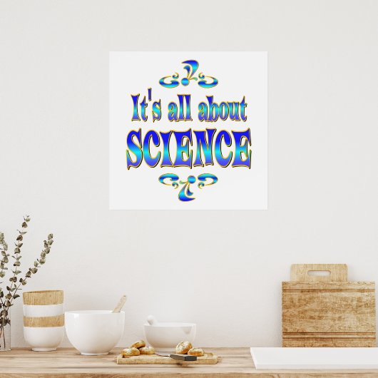 POSTER À PROPOS DE LA SCIENCE (Cuisine)