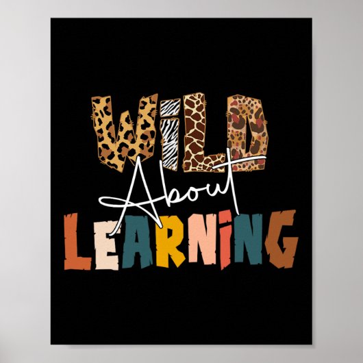 Poster À propos de l'apprentissage Enseignant Retour à l' (Devant)