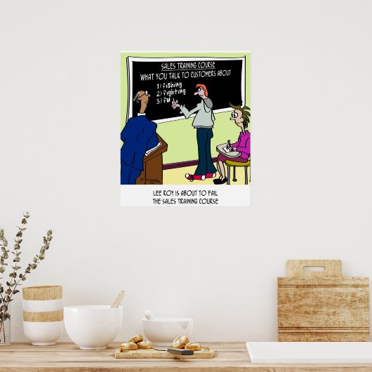 Poster À propos de quoi ne pas parler aux clients (Cuisine)