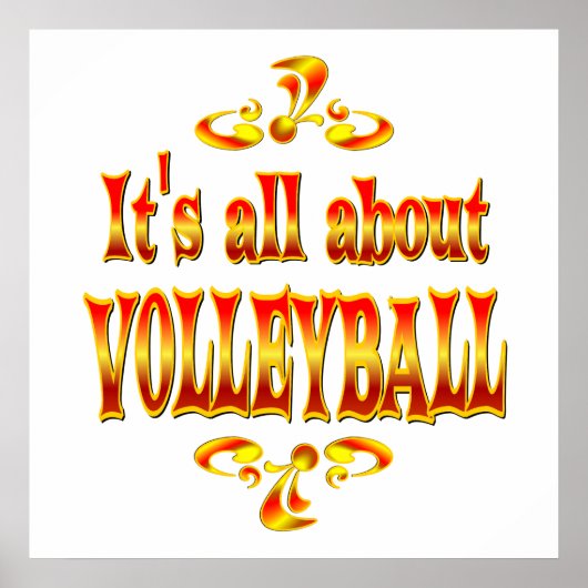 POSTER À PROPOS DE VOLLEYBALL (Devant)