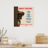 Poster À propos des boxeurs Citation de conception de chi (Cuisine)