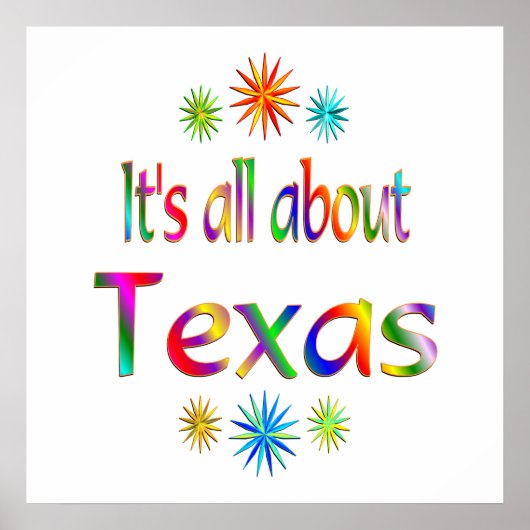 Poster À propos du Texas (Devant)