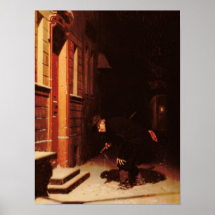 Poster À qui les traces dans la neige ?