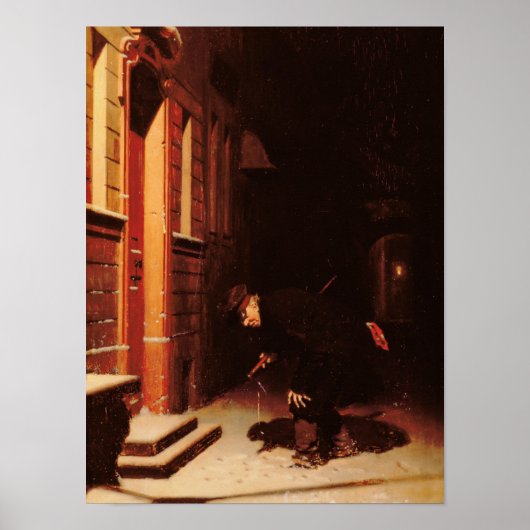 Poster À qui les traces dans la neige ? (Devant)