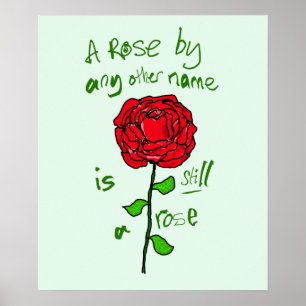 Poster A Rose By Any Other Name is Still a Rose