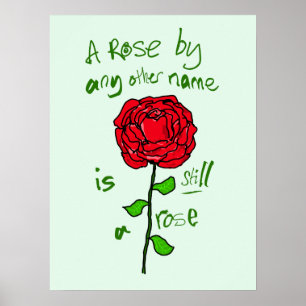 Poster A Rose By Any Other Name is Still a Rose