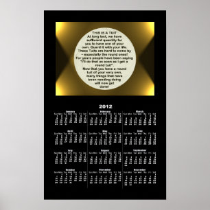 Poster A Round Tuit calender ~ print