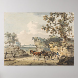 Poster A Sandpit - Paul Sandby - c1800