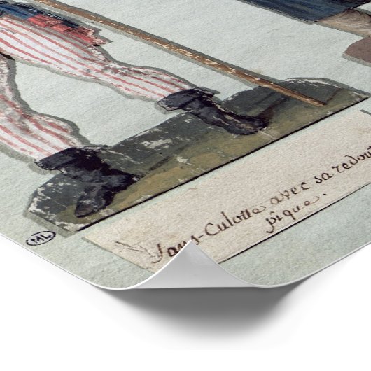 Poster A Sans Culotte avec son Pike, un Carter (Coin)