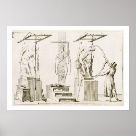 Poster A Sculptor's Studio, c.1800 (gravure) (Devant)